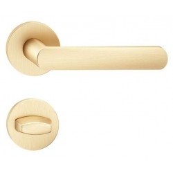 Manere usi Luna R slim auriu satin cu rozeta wc