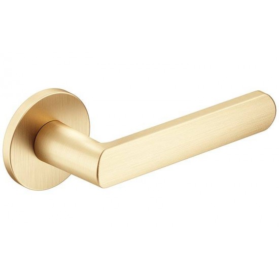 Manere usi Luna R slim auriu satin cu rozeta wc