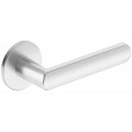 Manere usi Luna R slim crom satin cu rozeta cheie