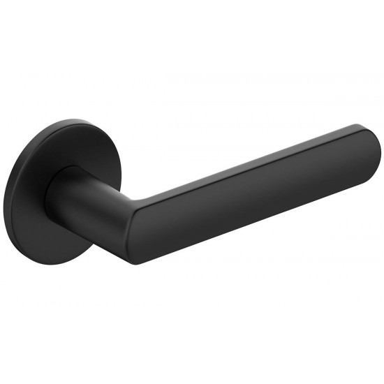 Manere usi LUNA R slim negru mat cu rozeta yala