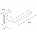 Manere usi METRO Q inox cu rozeta cheie