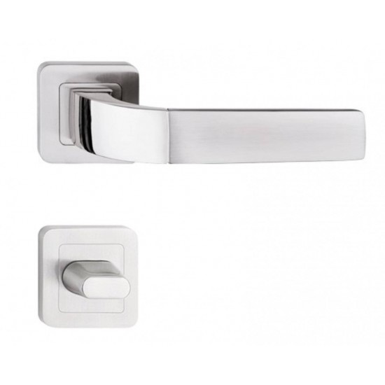 Manere usi PRIMA nichel satin cu rozeta wc