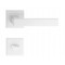 Manere usi QUBIK nichel lucios cu rozeta wc